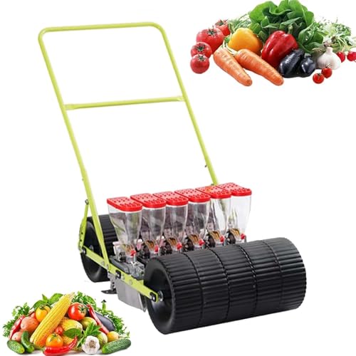 ZHIGUANYUN Manual Seeder, Garden Seeder, Vegetable Planting Tool, for Carrots, Radishes, Lettuce, Onions 6ROW