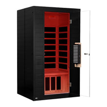 RESTISLAND Home Infrared Sauna with Red Light Therapy, 1-2 Person, Black