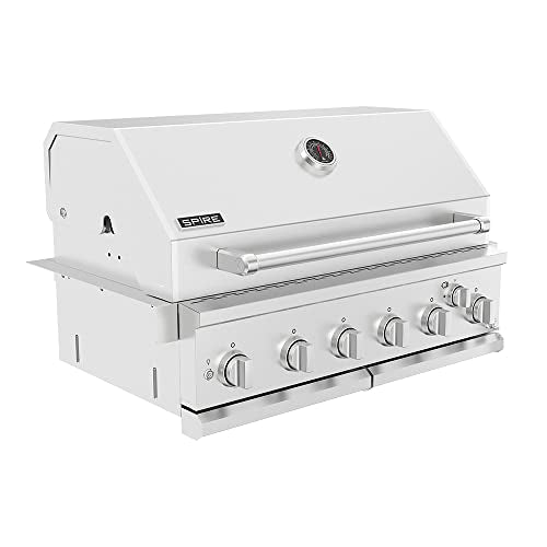SPIRE 36" Built-in 6 Burner Dual Fuel Grill, All 304 Stainless Steel Body