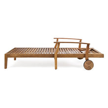 Christopher Knight Home Perla Outdoor Acacia Wood Adjustable Chaise Lounge Set of 4 Teak