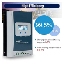 40A MPPT Solar Charge Controller 12V 24V Battery Voltage Max Solar Panel 100V Regulator with MT52 Data Monitor(Only Controller)