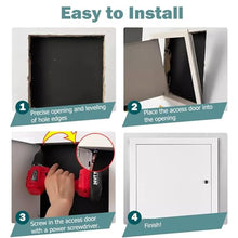 Exterior Crawl Space Access Door with Lock, Wall Celling Floor Soundproof Access Panel, Aluminum Frame Plumbing Cables Hole Cover Plate, Easy to Install(36x48in)