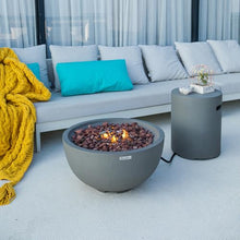 Modeno Nantucket Propane Fire Pit Table Cast Concrete 26 x 26-in