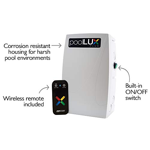 S.R. Smith PoolLUX Plus Kit with Wireless Remote and 3 Kelo LED Lights 80' Cord 60W Light Gray