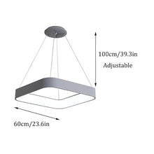MVNOIRE Modern Simple Aluminum Lampshade Pendant Light LED Source Kitchen Island Decorative Lamp Three-Color Dimmable Indoor Hanging for Dining Room Bedroom