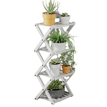 UNYQBFKM Plant Stand Indoor Corner Plant Stand 2/3/4 Tier Plant Shelf Plant Table Bamboo Plant Stand Foldable Planter Holder Flower Stand Display Rack,C-19 * 23 * 54cm