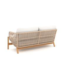 New Classic Furniture Solstice Wood Rope Patio Loveseat Beige