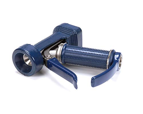 T&S Brass MV-2522-24 Water Gun with Front Trigger, 5/16" Orifice, Without Coupling, Stainless Steel and Blue Rubber Cover