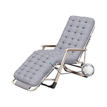 IIPOSAQQ Zero Lounge Chairs Beach Chairs Patio Chairs Adjustable Folding Recliner Outdoor Yard Beach Comfortable Outdoor Office Beach Recliner Supports 200kg Gray (Color : B)