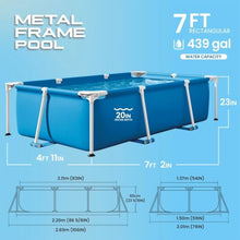 7.2' x 23" Rectangular Frame Swimming Pool
