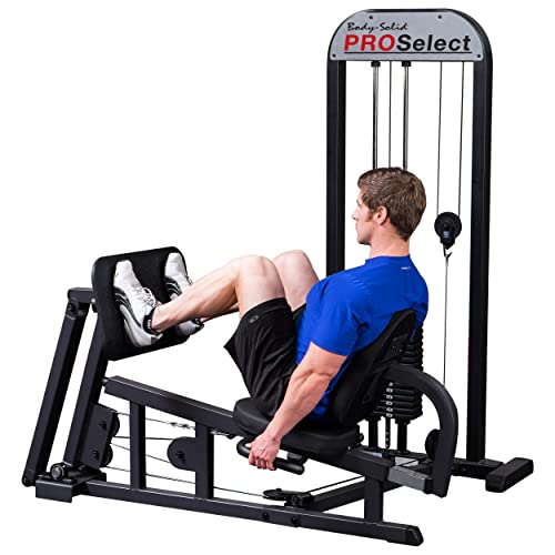 Body-Solid Leg Press Machine 210-Pound Stack Home Gym Black