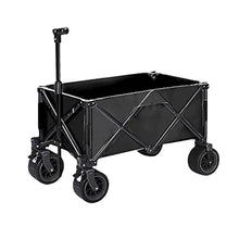 Collapsible Wagon Cart with 360° Rotatable All-Terrain Wheels, Heavy Duty Utility Beach Wagon Cart Garden Waterproof Cart for Outdoor, Sports, Shopping, Camping,C