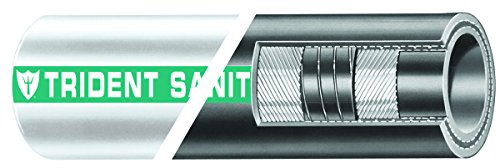 Trident Marine EPDM Rubber Sanitation Hose 50' x 1 1/2" ID Black