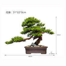 MVUYO Simulated Plant Bonsai Potted Plant Pine Tree Flower Ware Home Decoration Living Room Decoration and Decorations