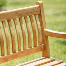 TITAN GREAT OUTDOORS Ash & Ember Cascade Grade A Teak 59in Glider Bench, Weather Resistant Premium Wood Outdoor Patio Furniture with Ergonomic Contoured Seat, Back, Armrests