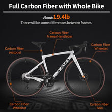 SAVADECK Carbon Road Bike White