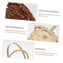 20pcs Pot Farmhouse Picnic Easter Woven Houseware Rustic DIY Chocolate Weaving Serving Micro Mini Center Shaped Flower Landscape Treats Plant with Natural Handmade Dessert (Assorted Colorx3pcs