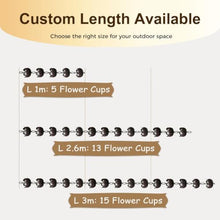 WAHHWF Lotus Flower Rain Chain for Gutter, with Bronze Finish