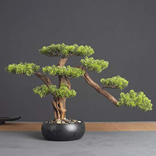 14.2in. Cedar Bonsai Plant Faux Bonsai Tree Simulation Potted Plant DIY Decorative Bonsai Pot for Home Office Shop House Plant