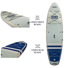 ISLE Surf and SUP Pioneer Inflatable Stand Up Paddle Board Palm/Seafoam