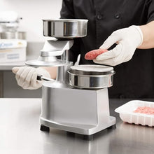 YOtat Commercial Hamburger Patty Maker Burger Forming Machine Home Large Manual Beef Meat Forming Processor Stainless Steel Grill Burger Press Tool with 500Pcs Papers (A S)