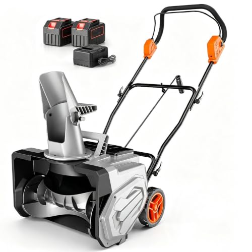 Brushless Snow Thrower Cordless Machine with 2 Batteries