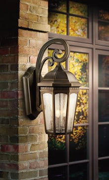 Kichler Courtyard Outdoor Wall Light, Rubbed Bronze