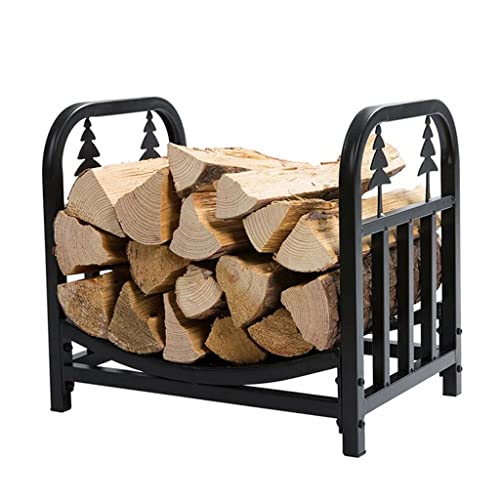 DOIBG Firewood Rack, Log Store Firewood Rack Heavy Duty Outdoor Firewood Holder Steel Wood Storage Log Rack Wood Rack for Firewood Fireplace Tools