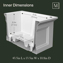 Mayne Fairfield 48in Self-Watering Rectangular Elevated Garden Bed, White