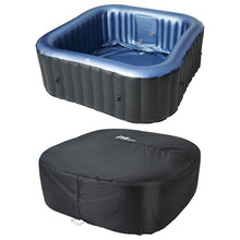 M Spa Tekapo 6-Person Square Hot Tub with Air Jet System and Thermal Cover