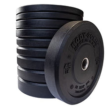 Body-Solid Rubber Coated Olympic Weight Plate Black