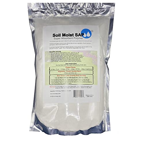 Soil Moist SAP Super Absorbent Polymer for Plant Growth 45 Pounds White