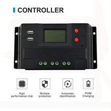 400W Wind Solar Kit 12V Off Grid System: 100W Wind Turbine Generator + 3pcs 100W Poly Solar Panel + Wind Controller + Solar Charge Regulator + Cables