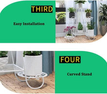Plant Stand Metal Indoor Outdoor Plant Shelf Multiple 6 Tier Corner Flower Pot Holder Stands Creative Flower Stand Wrought Iron Tiered Planter Shelves Rustproof Display Rack For Garden Balcony