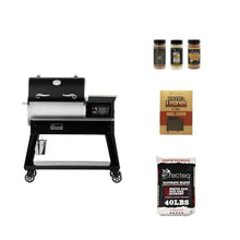 recteq Patio Legend 600 Pellet Smoker, Pellet Grill with Wifi & App Connectivity, Outdoor Smokers Grills, Wood Pellet Grills, Temp Range 180° to 700+°, Smoker Grill + Grilling Basics Bundle