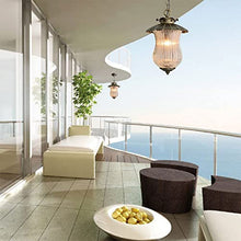 SteFik Outdoor Pendant Light Fixture, 1-Light Exterior Hanging Lantern Outside Chandelier Porch Lighting in Bronze Finish with Clear Ribbed Glass for Patio, Entryway Interesting Life,Pendant