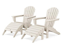 Polywood South Beach 4-Piece Adirondack Set Sand