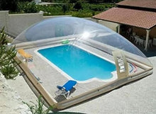 Transparent Inflatable Swimming Pool Dome Cover, Roof Cover Dome Tent, Transparent Bubble Inflatable Swimming Pool Cover, PVC Rectangular Inflatable Cover, Home Use, Commercial Use,8*5*3m