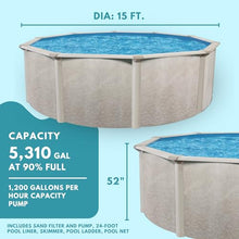 Aquarian Above-Ground Pool Kit w/Sand Filter & Pump, Phoenix Steel-Frame