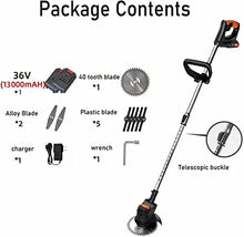 36V Lithium Battery Lawn Mower Cordless Lawn Mower Rechargeable Telescopic Lawn Mower Can Provide The Best Cutting Performance for The Garden