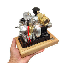 MindXplore RETROL185-Type Micro Single-Cylinder 4-Stroke Engine Model for Classic Vintage Tractor (Pulley Version)