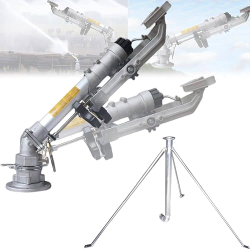 Farm Irrigation Sprinkler, 360° Rotary Large-Area Watering Spray withstand