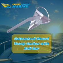 Smart Choice Marine 121 lb Galvanized Scoop Style Anchor with Roll Bar