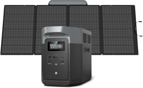 EF ECOFLOW DELTA 2 Max Solar Generator 2048Wh With 400W Solar Panel