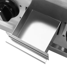 Commercial Gas Grill Adjustable Temperature Stainless Steel Heavy Duty Countertop Gas Grill with Large Grill Pan