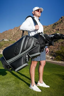 CaddyDaddy Premium Golf Cart Bag Matte Black