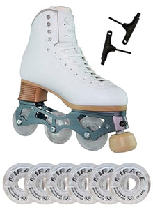 SKATE GURU Jackson Ultima Inline Roller Skates Bundle White Women's Size 6.5