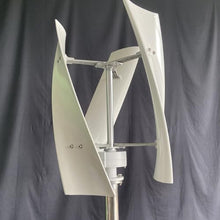 HENGCMM Wind Turbine Vertical Axis Wind Turbine Portable Vertical Wind Power Turbine Generator Kit 3 Blades 3kw/8kw 12V 24V 48V Noiseless Energy Wind Generator with MPPT Controller,8000W-12V