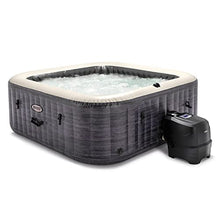 Intex PureSpa Plus Inflatable Square Hot Tub Spa Gray