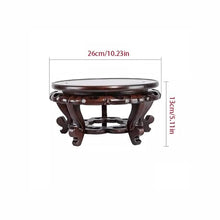 QUANGJN Pcs Plants Saucers Elm Base Round Solid Wood Potted Vase Crafts Ornaments Fish Tank Flower Bonsai Bracket Bottom Bracket Plant Pot Saucers,